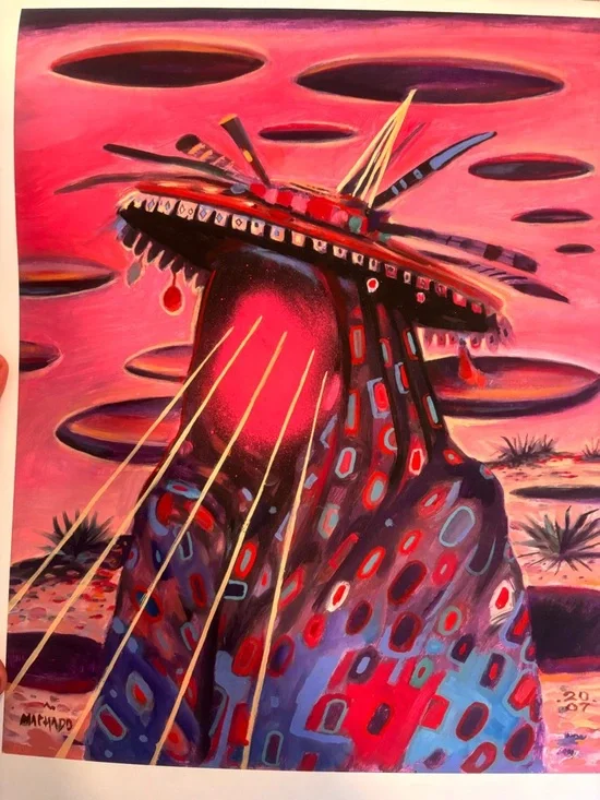 Vibrant Pink Abstract Tribal Figure Art Print
12”12 - Picture 5 of 5